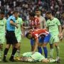 Viral Tendangan Kungfu Pemain Atletico Madrid ke Muka Lawan, Berbuah Kartu Merah