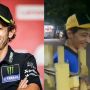 Sosok Pria Mirip Valentino Rossi Terciduk Jajan Nasi Goreng, Publik: Motornya Lagi Ditarik Leasing