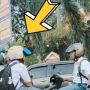 Berhenti di Lampu Merah, Posisi Duduk Santai Anak SMA di Atas Motor Ini Bikin Warganet Ngakak