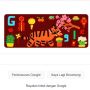 Rayakan Imlek, Google Doodle Macan Didominasi Warna Merah Tampil Meriah