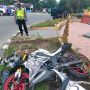 Prajurit TNI AU Pekanbaru Tewas Seketika usai Tabrak Bundaran Tugu Songket