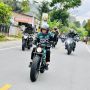 Gahar Abis Konvoi Motor Dikawal Paspampres, Begini Gaya Jokowi Libas Tikungan di Sumut Pakai Kawasaki W175