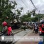 Sebuah Mobil Tertimpa Pohon Tumbang di Tangsel, Pengemudi Terluka Ringan