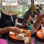 Asik Makan Sambil Ketawa, Wanita ini Syok Ada Sesuatu yang Menyembul Keluar: Untung Sama 'Bestie'