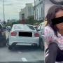 Viral Seorang Wanita Menabrak Para Pengguna Jalan Lain Menggunakan Mobil Curian, Publik Geram