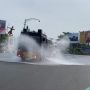 Brruussss!! Jalanan Kota Solo Disemprot Disinfektan, Polresta Solo Terjunkan Water Cannon