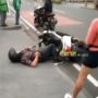 Viral Diduga Mabuk, Pemotor Pria Tidur di Pinggir Jalan Kemang Jaksel