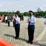 Helikopter Mengantar Presiden RI Joko Widodo Hadiri Pelepasan Ekspor Mobil
