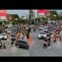 Viral Cewek Nekat Nantang Lalu Lintas demi Berfoto Estetik, Auto Lari-lari Saat Diklakson Puluhan Mobil-Motor