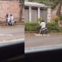 Pantang Menyerah, Pria Kejar Pasangannya Sampai Tabrak Bahu Jalan, Warganet: Pepet Terus Mase