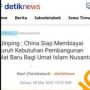 CEK FAKTA: Ramai Pemberitaan Presiden China Bakal Biayai Pembangunan Kiblat Baru Umat Islam Nusantara, Benarkah?