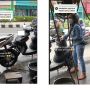 Momen Pemotor Honda BeAT Ketemu Emaknya Sendiri di Tukang Tambal Ban, Kok Bisa Pas Gitu Ya?
