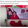 Gambar Spanduk Demo Masak Tanpa Minyak Goreng Megawati Jadi Sorotan, Warganet: Kapan Mandirinya?