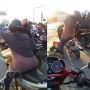 Memang Tiada Lawan! Emak-emak Nekat Angkat Palang Kereta Gegara Ogah Nunggu, Ending Terjungkal Bikin Publik Elus Dada