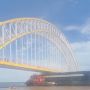 Viral Sebuah Kapal Tersangkut di Jembatan Martadipura, Netizen: Tersiksa Kali Jembatan Itu Digasak Kapal-kapal Batu Bara