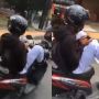 Viral Pelajar Kendarai Motor Sambil Main Game dan Nyetir Pakai Kaki