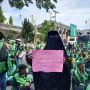 Gabung Mahasiswa, Ratusan Driver Ojol di Padang Ikut Demontrasi Tolak Jokowi Tiga Periode