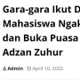 CEK FAKTA: Geger Pemberitaan Mahasiswa Ngaku Khilaf dan Buka Puasa Saat Zuhur Gegara Ikut Demo, Benarkah?