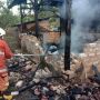 Boom! Tabung Elpiji Meledak Usai Ditinggal Salat, Dapur Ludes Terbakar