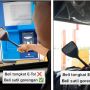 Cara Unik Pemobil Bayar Tol tanpa Perlu Tongkat Khusus, Modal Alat Dapur Doang