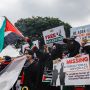 Aksi Bela Al Aqsa dan Palestina di Depan Kedutaan Besar Amerika