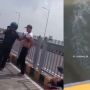 Tertangkap Warga, Pria Diduga Copet Nekat Lompat Nyebur ke Laut dari Jembatan Suramadu, Warganet: Jadi Mermaid