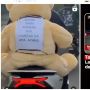 Viral Pemudik Asal Lampung Bonceng Boneka Beruang Bertuliskan Ga Ada Ayang, Jadi Hiburan Para Pemudik