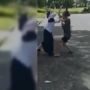 Geger, Diduga Rebutan Lelaki, Dua Remaja Putri Ini Baku Hantam hingga Berguling di Aspal, Ada yang Pakai Seragam SMP