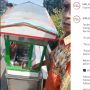 Geger Video Pedagang Bakso Masuk Jalan Tol, Gerobak Jalan Sendiri, Publik: Tau Aja Bapak Bakal Banyak Pemudik