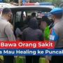 Geger Ambulans Coba Terobos Jalur One Way di Puncak, Dikira Bawa Pasien, Ternyata Angkut Wisatawan