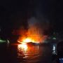 Diduga Karena Kabel Aki Kendor, 2 Speed Boat Terbakar di Rasau Jaya