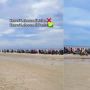 Viral Rombongan Pemotor Konvoi Lebaran di Pantai, Publik Geleng-geleng Kepala: Silaturahmi ke Nyi Roro Kidul