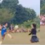 Kocak, Pemain Bola Ini Pasrah Kena Serangan dari Tim Waria Saat Bermain di Lapangan