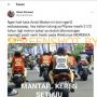 CEK FAKTA: Ada Kaos Bertuliskan Haram Dukung Anies Baswedan saat Konvoi Motor, Benarkah?