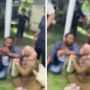 Viral! Diduga Dianiaya Suami, PNS Wanita Terduduk Menangis di Pinggir Jalan Minta Pertolongan Warga