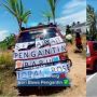 Unik! Pengantin Diarak Bukan Pakai Mobil Mewah, Tapi Naik Mobil Bak Terbuka