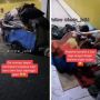 Nyesek Lihatnya! Ekonomi Sulit, Ayah Terpaksa Ajak Bayinya yang Baru Lahir Tidur di Emperan Toko