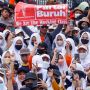 Tolak Kampanye Singkat 75 Hari, Massa Partai Buruh Ancam Duduki Kantor KPU