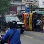 Kecelakaan Bus Putra KJU di Depan SPBU Sumurbuang Lebak Ternyata Akibat Hindari Mobil Pikap