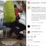 Tak Sopan dan Merusak Fasilitas Umum, Dua Pria Ini Gelantungan di Dalam Gerbong KRL