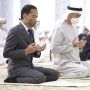 Momen Jokowi dan Prabowo Salat Jumat Bersama Presiden UEA Sheikh Mohamed bin Zayed