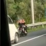 Video Viral 2 Emak-emak Pemotor Masuk Jalan Tol, Langsung Dikawal Mobil Pikap dan Truk