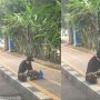 Video Viral Pengemis Lagi Asyik Main Ponsel Pintar di Trotoar, Warganet: Dia Lagi Ngemis Online