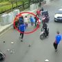Detik-Detik Maling Motor Nyaris Diamuk Warga di Jalan, Sempat Melarikan Diri tetapi Ujungnya Tetap Apes
