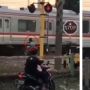 Pria Bertelanjang Dada Terciduk Lempar Batu Berkali-kali ke KRL, Malah Cuma Jadi Tontonan Warga