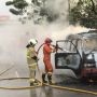 Usai Isi Bensin, Angkot Jurusan Cengkareng-Kota Terbakar di Jalan Tubagus Angke Raya Jakbar
