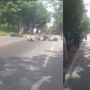 Solar Tumpah di Jalan Raya, Akibatkan Sejumlah Pengendara Sepeda Motor Terjatuh