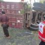 Dua Pengendara di Salatiga Tewas Tertimpa Truk Kontainer