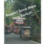 Aksi Gadis Bantu Dorong Becak di Tanjakan Banjir Pujian Warganet: Keren!