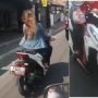 Pelat Nomor Dilakban Berujung Apes, Wanita Penunggang Honda Vario Ini Harus Berurusan dengan Polisi